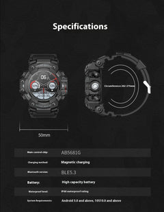 Rugged Bluetooth Calling Smartwatch