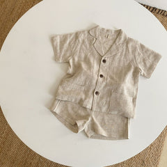 Summer Baby Clothes Set - Shirt & Shorts for Infants