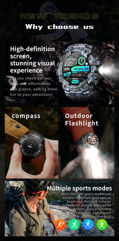 Rugged Bluetooth Calling Smartwatch