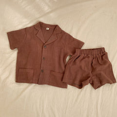 Summer Baby Clothes Set - Shirt & Shorts for Infants